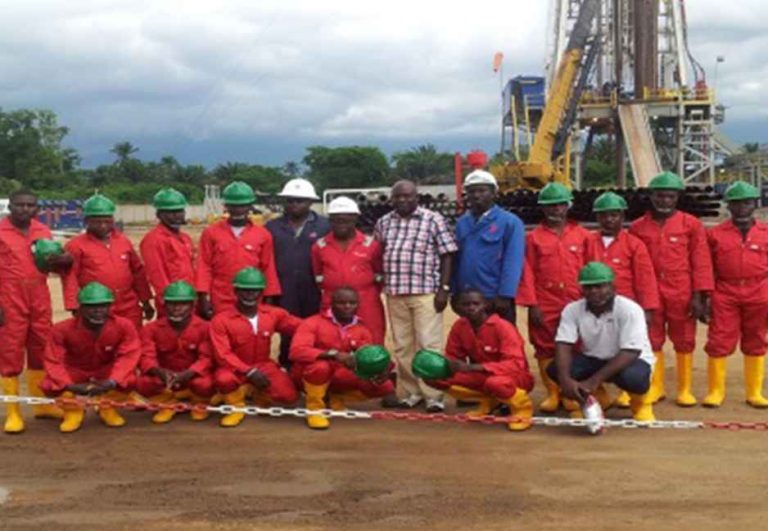 Community workers engaged for drilling activities at Efe location